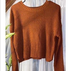 Burnt Orange cropped sweater